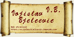 Vojislav Bjelčević vizit kartica